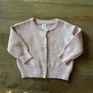 H&M Blush Textured Knit Sweater BNWT 4-6M